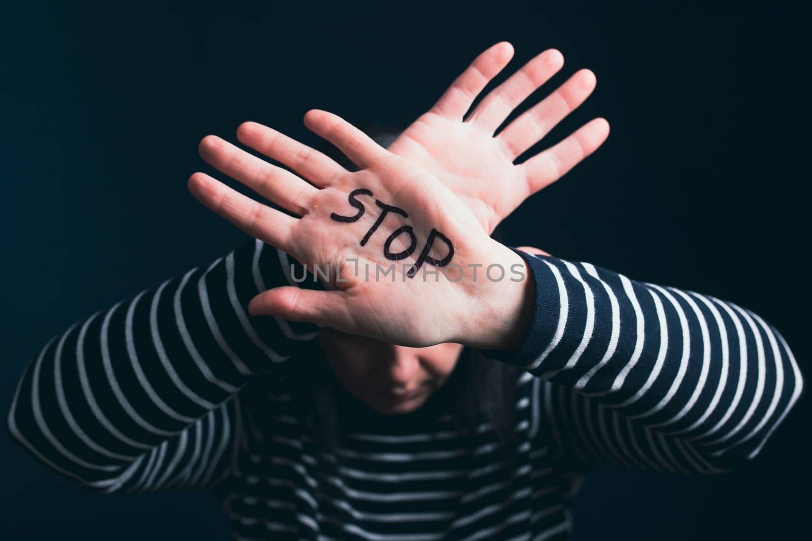 Women violence and abused concept. Stop domestic violence against women and human trafficking.