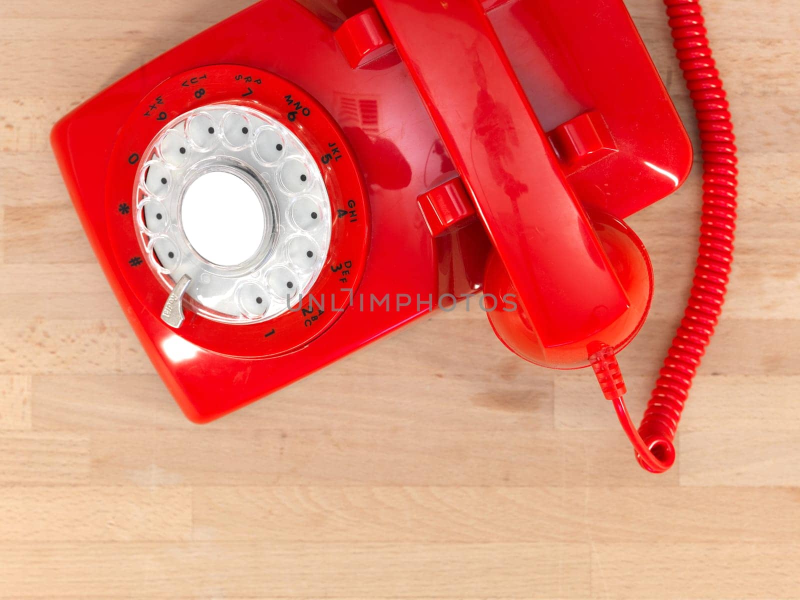 A close up shot of a vintage telephone