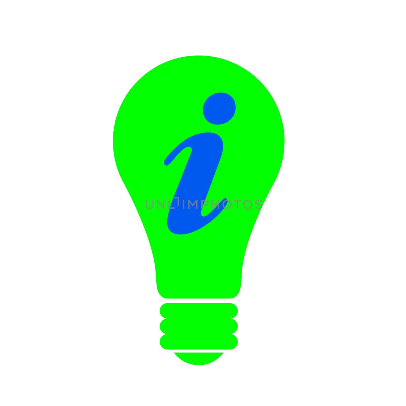 a bulb illustration - a symbol icon