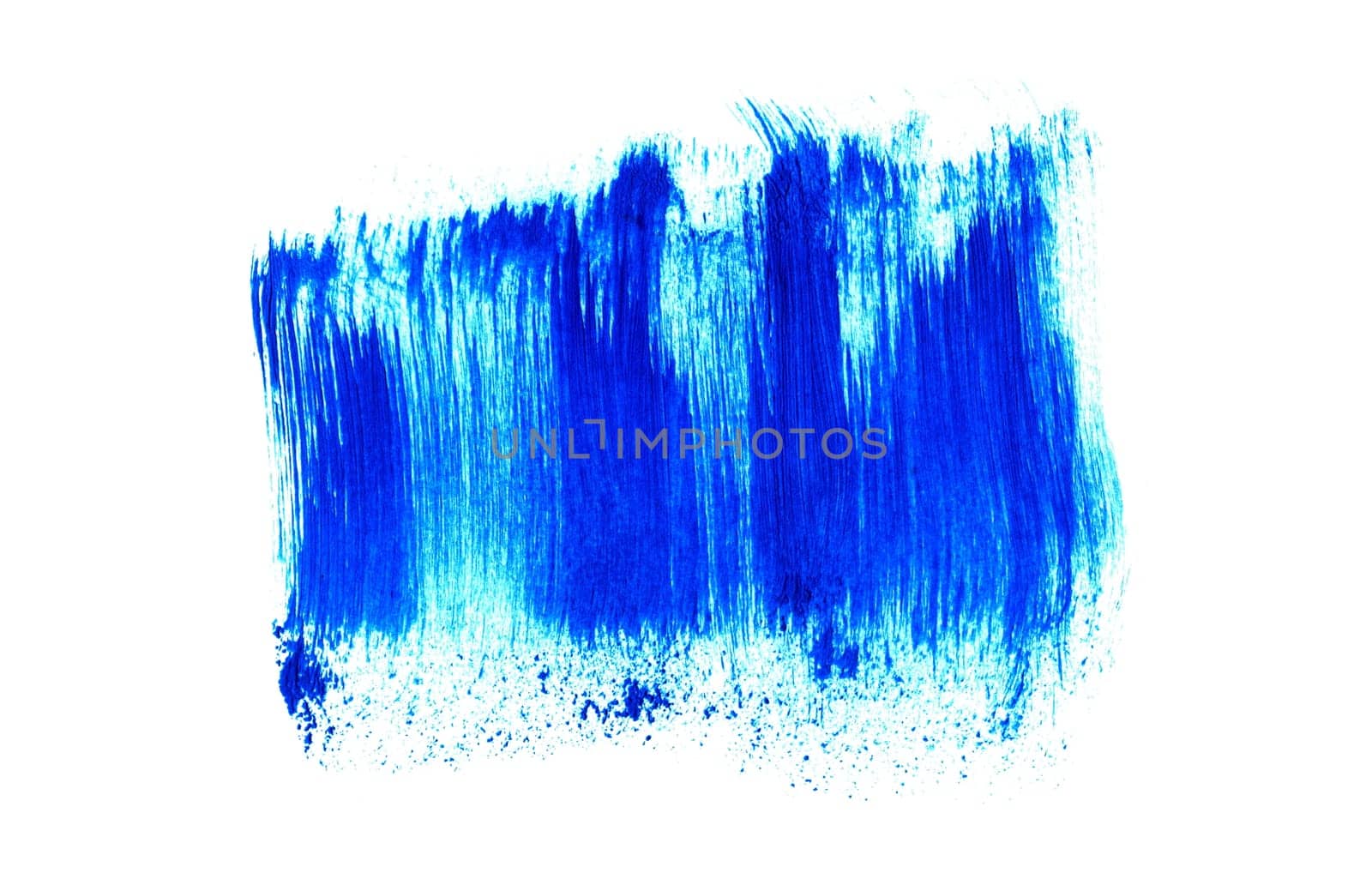 Dirty sketch of hand painted blue brush frame