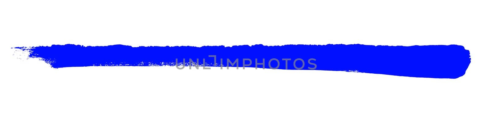 Sketch of dark blue paintbrush stripe