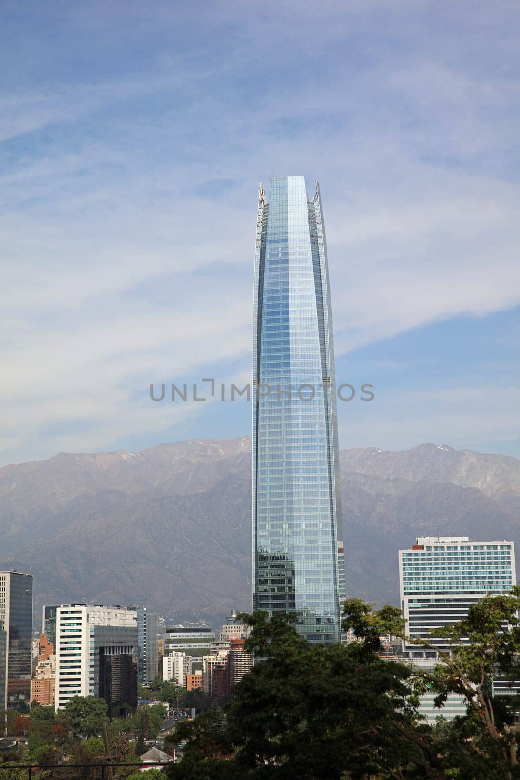 Skyline of Santiago de Chile. Chile. Latin America