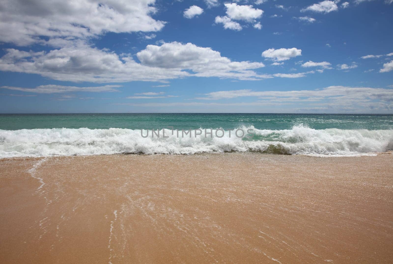 Algarve Beach at Atlantic Ocean. Portugal. Europe