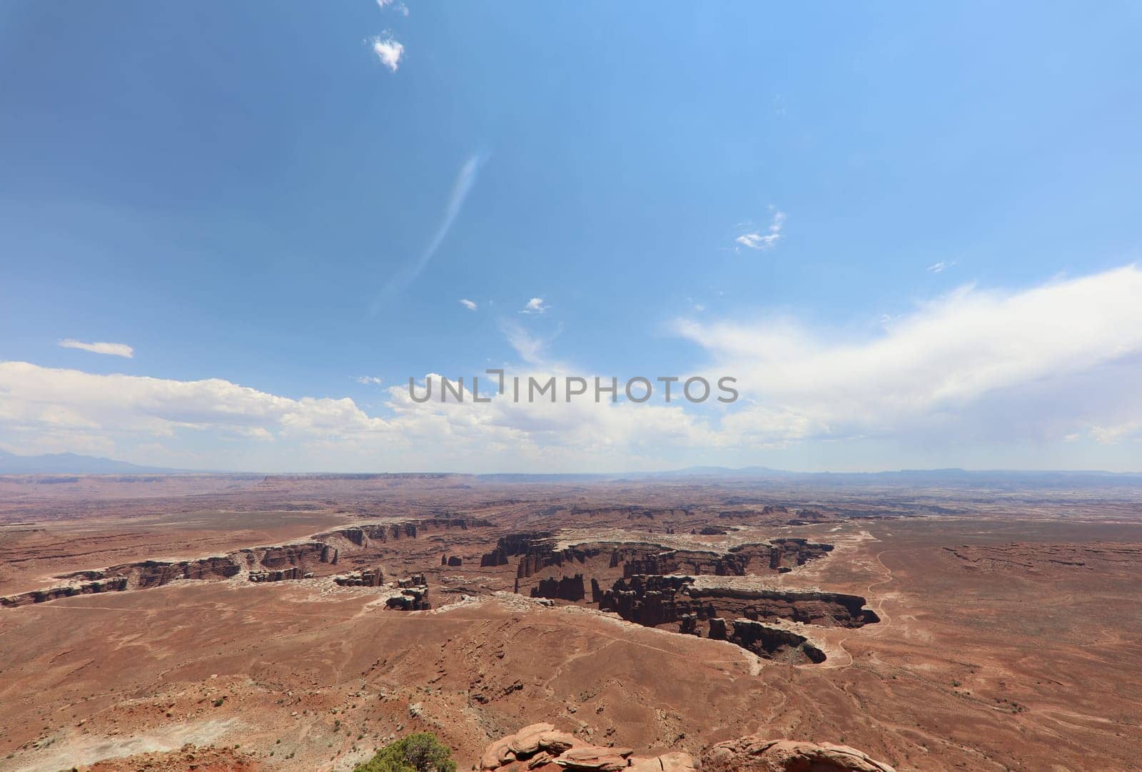 Grand View Point Overlook in Canyonlands National Park. Utah. USA