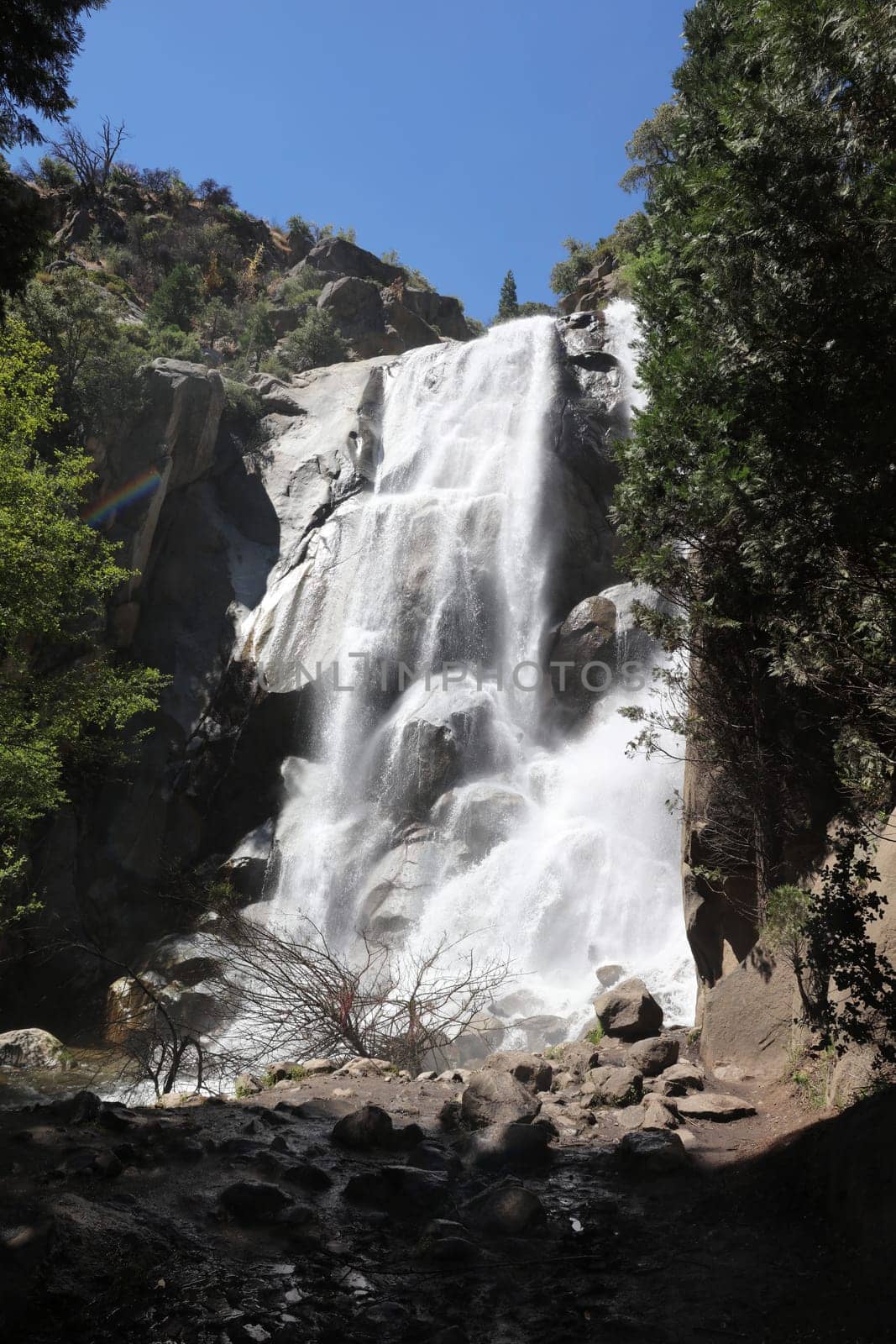 Grizzly Falls in Sequoia National Forest. Kings Canyon and Sequioa National Park. California. USA