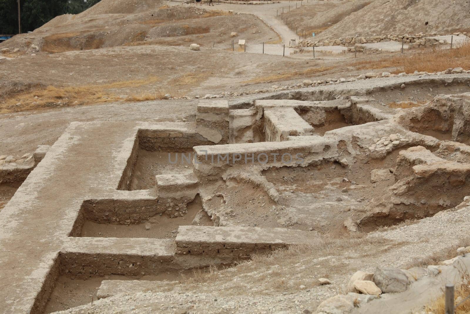 Archeological Excavation in Jericho. Palastine. Israel
