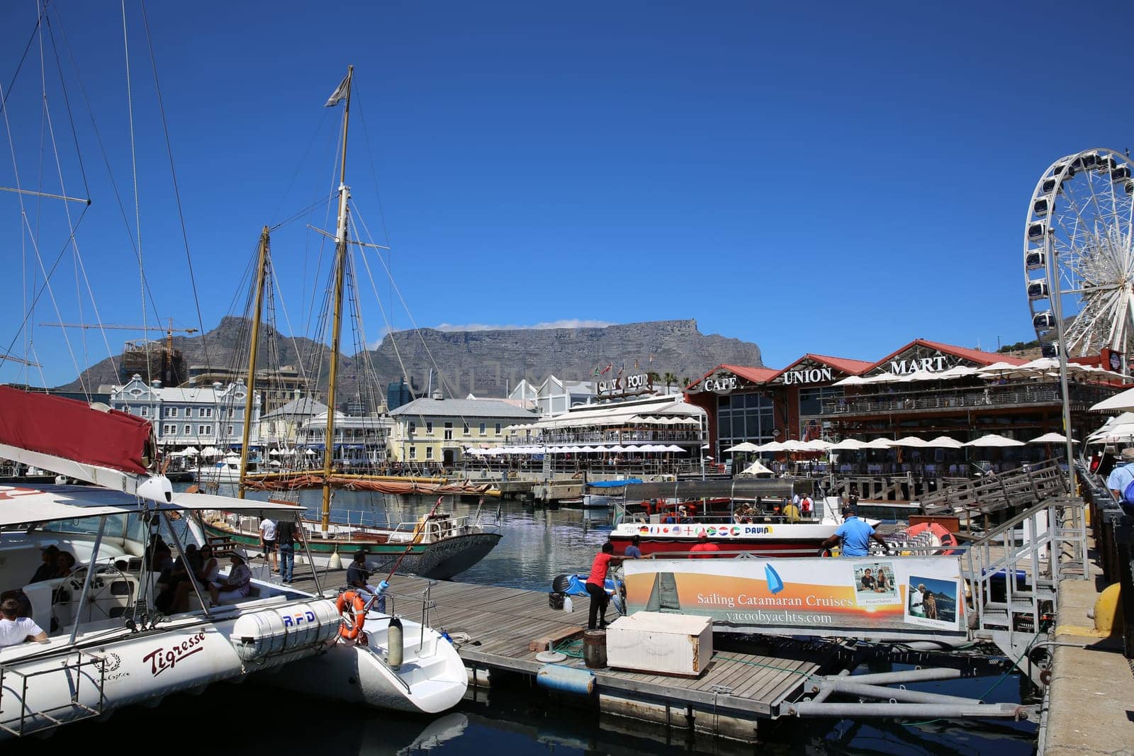 Victoria and Albert Waterfront in Cape Town. South Africa