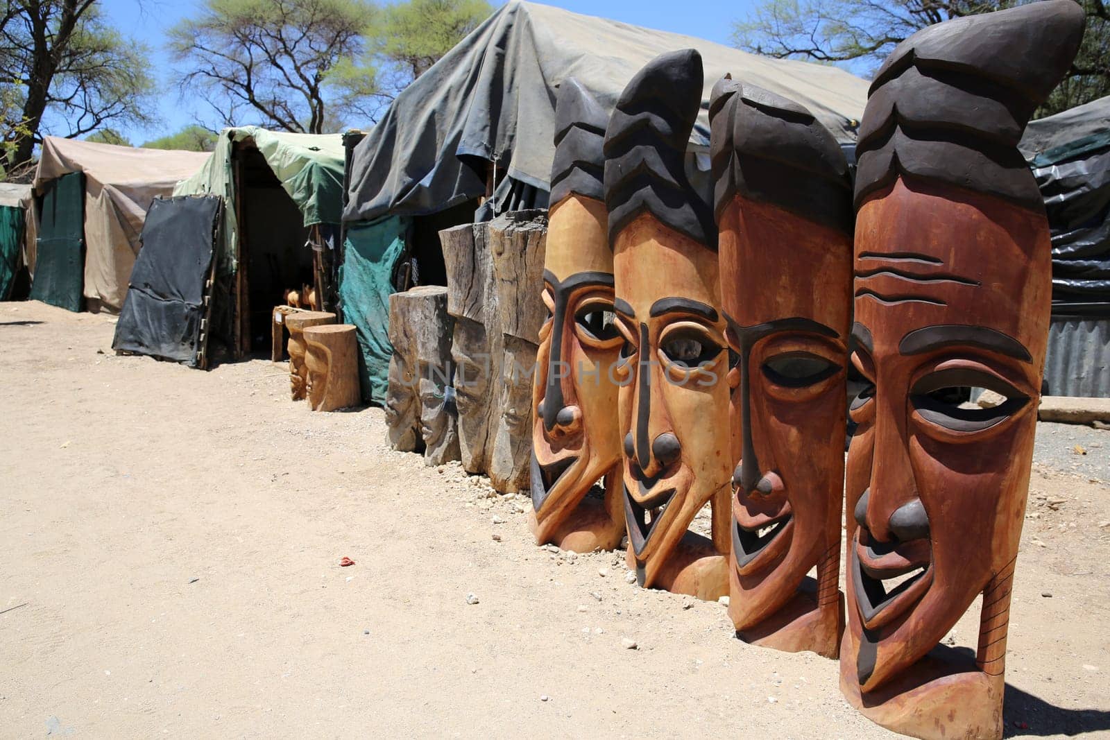 Street Market in Okahandja. Namibia