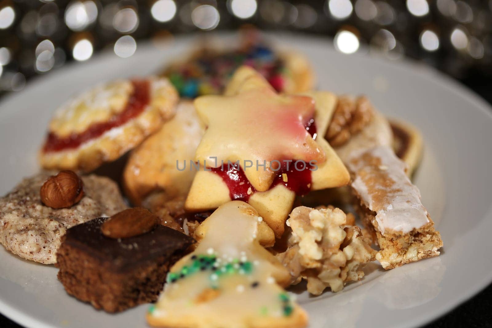 Christmas Cookies on Plate