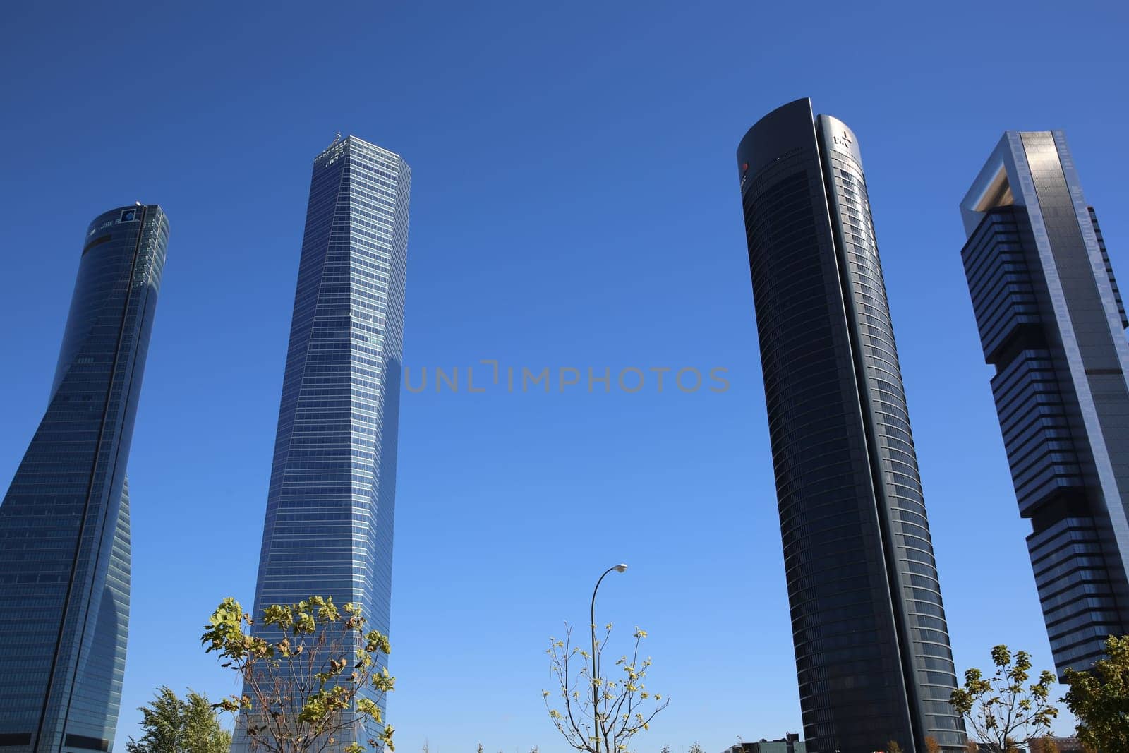 Cuatro Torres Business Area in Madrid. Spain