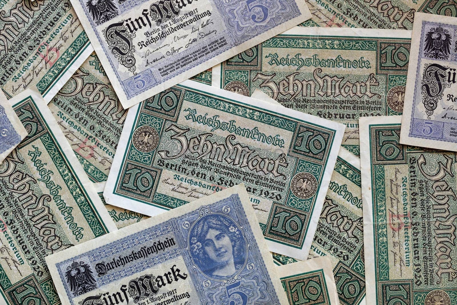 Vintage German Paper Money