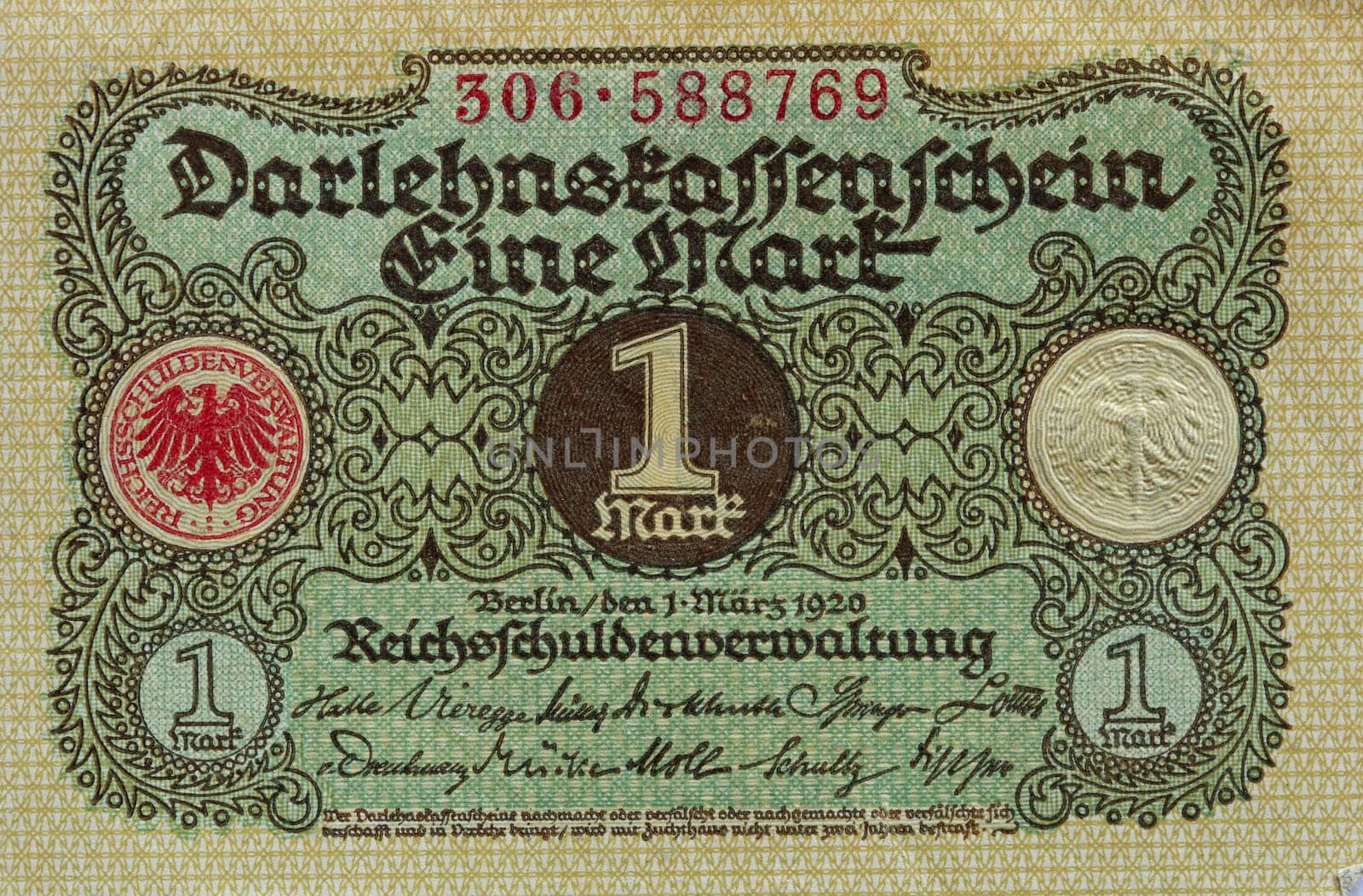 Vintage German Paper Money