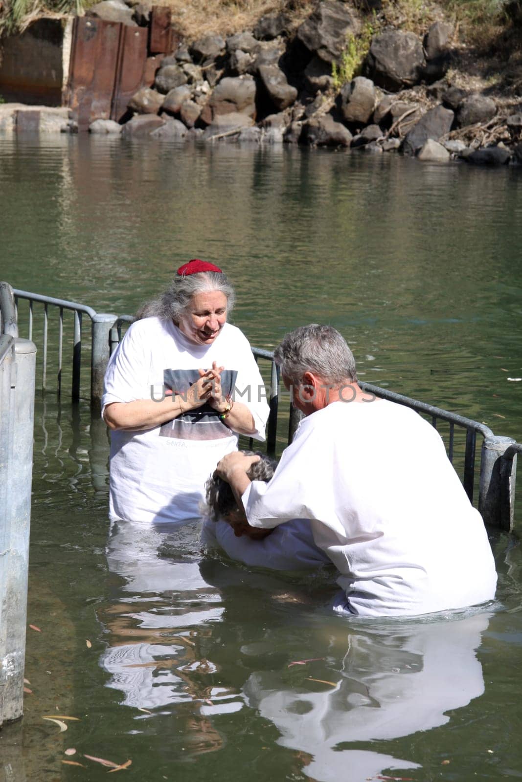 Yardenit, Baptismal place at the Jordan River. Israel