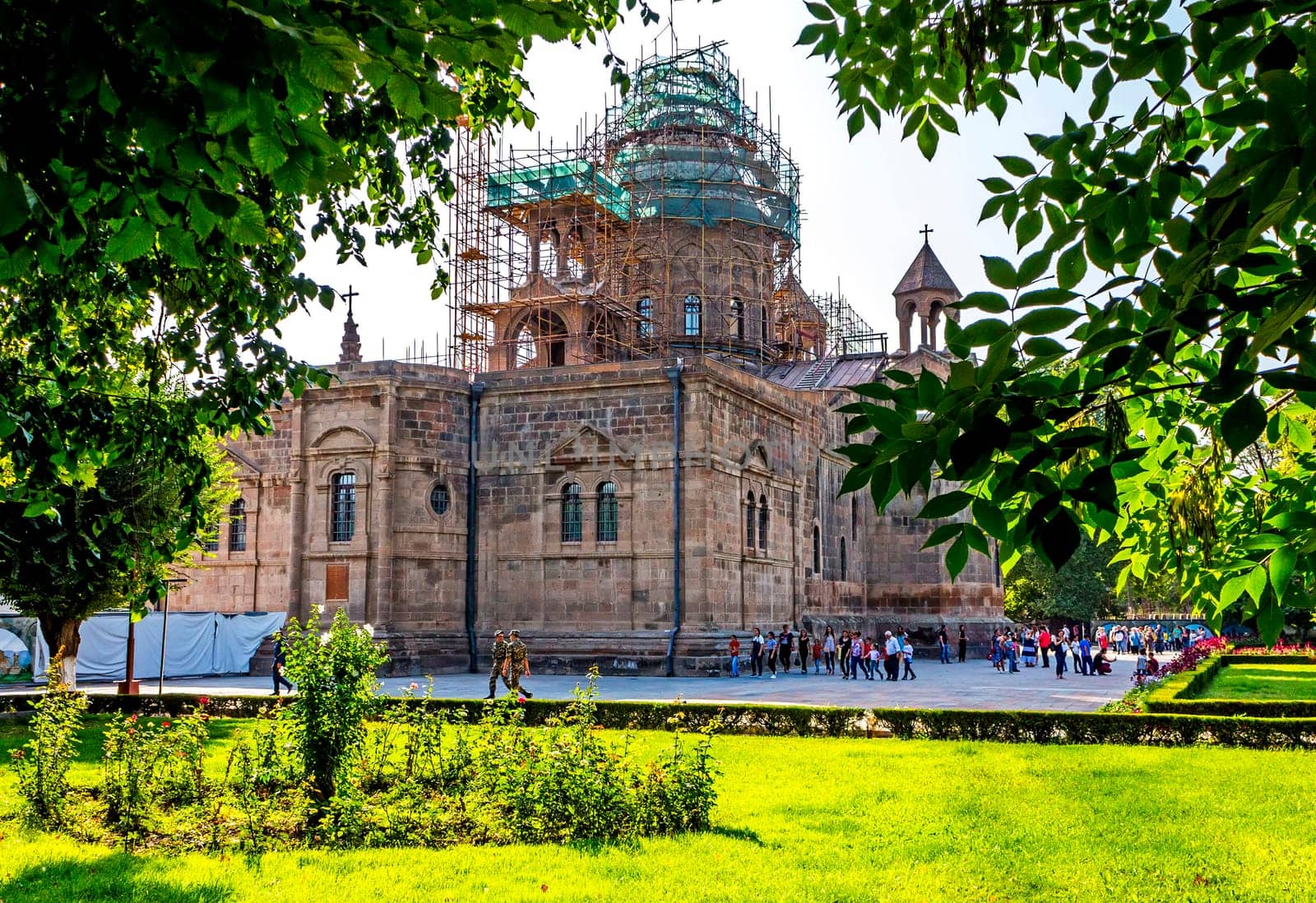 Reconstruction of the Etchmiadzin Monastery — the main monastery of the Armenian Apostolic Church.