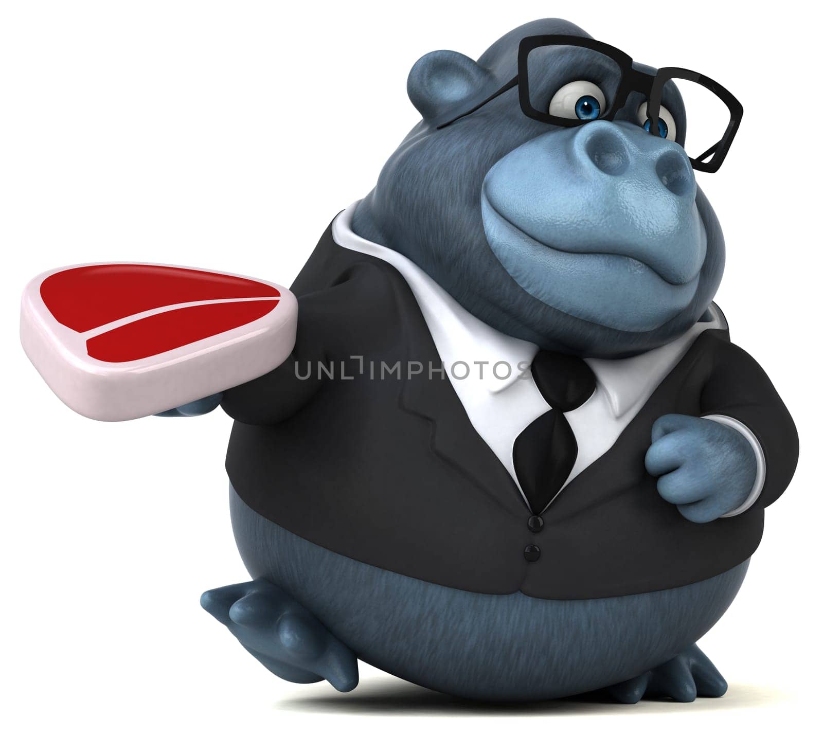 Fun gorilla - 3D Illustration