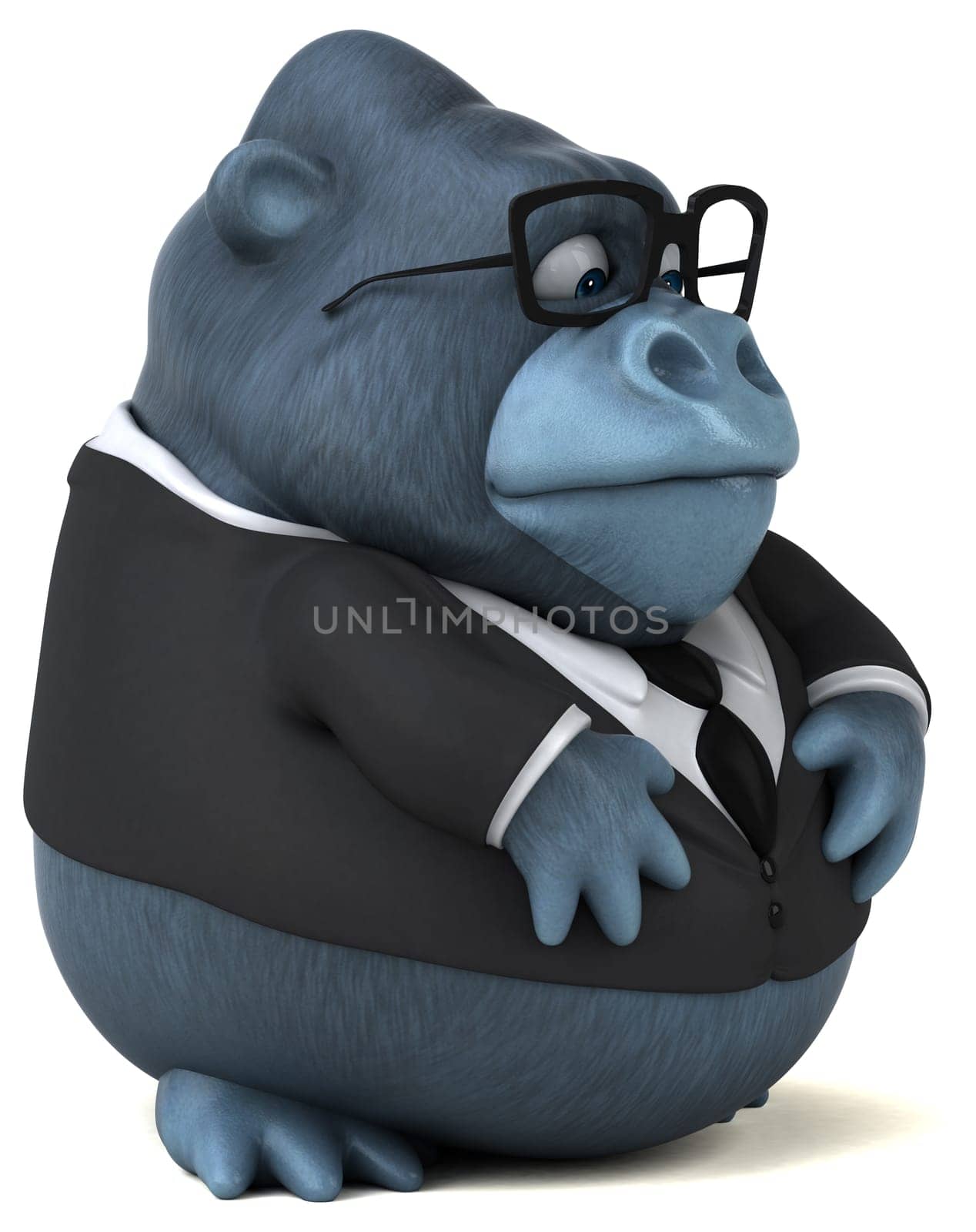 Fun gorilla - 3D Illustration