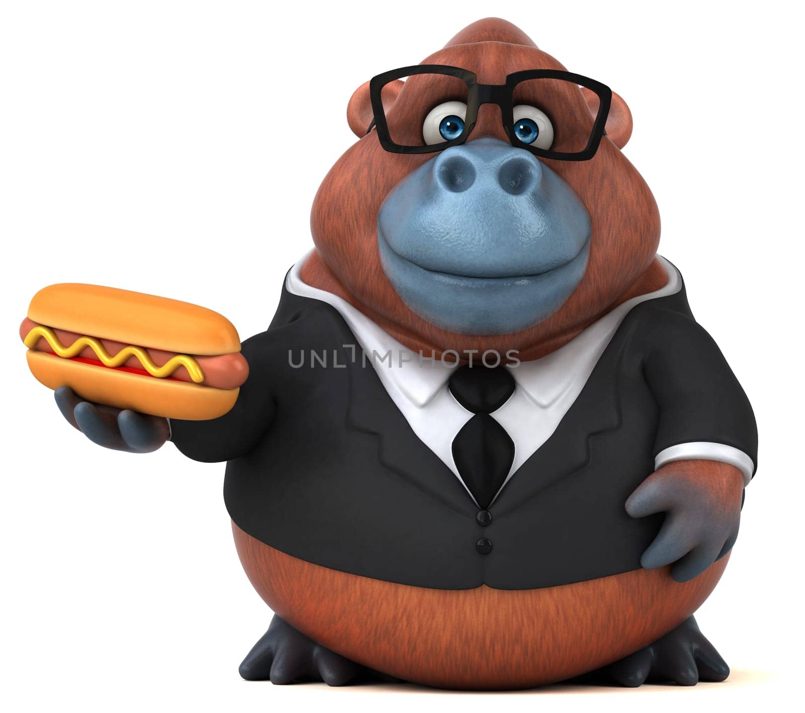 Fun Orang Outan - 3D Illustration