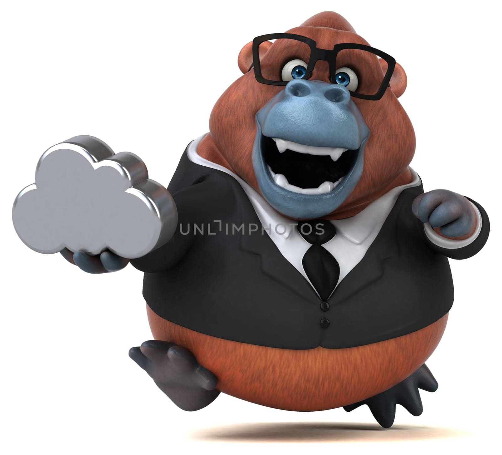 Fun Orang Outan - 3D Illustration