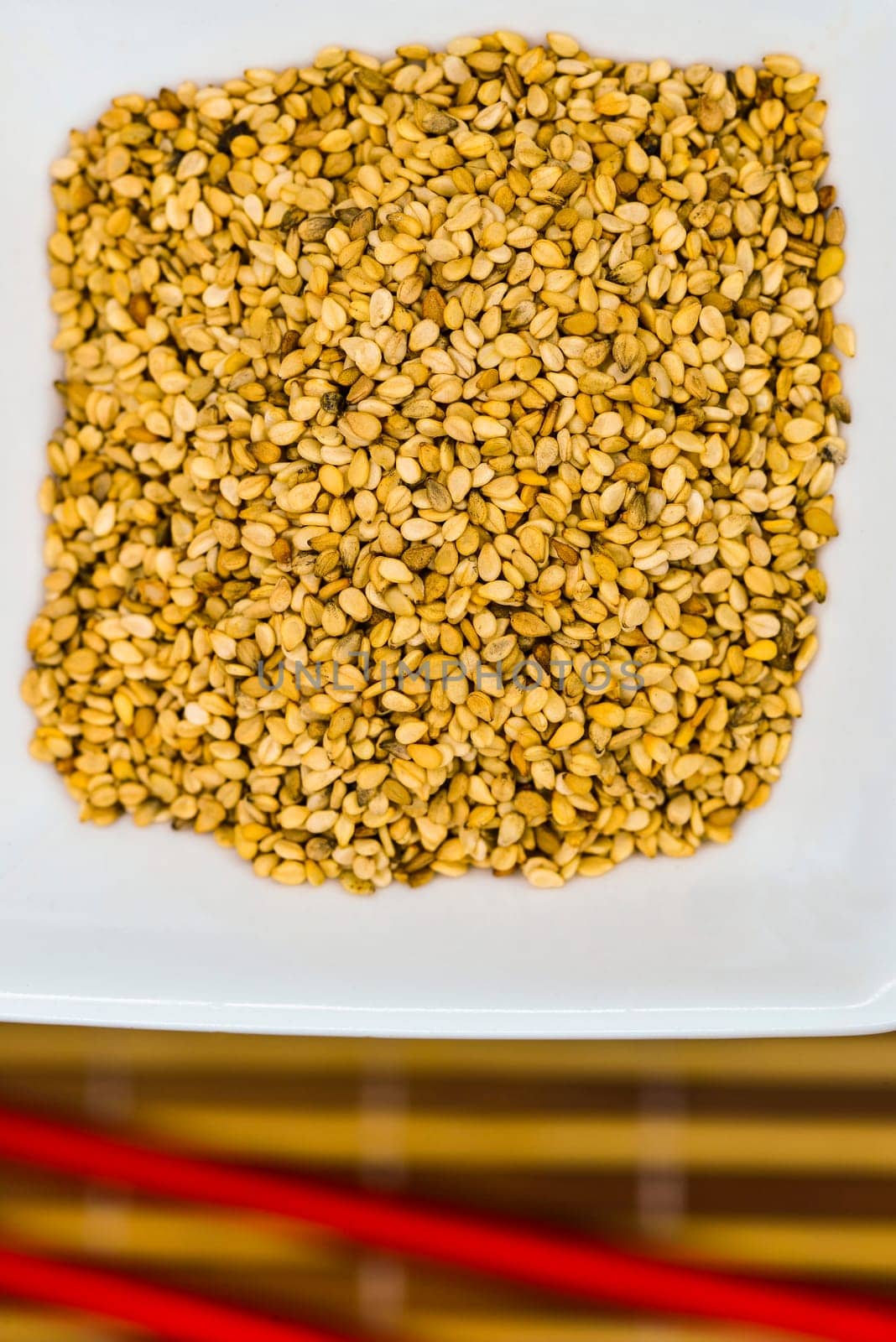 sesame seeds in a closeup