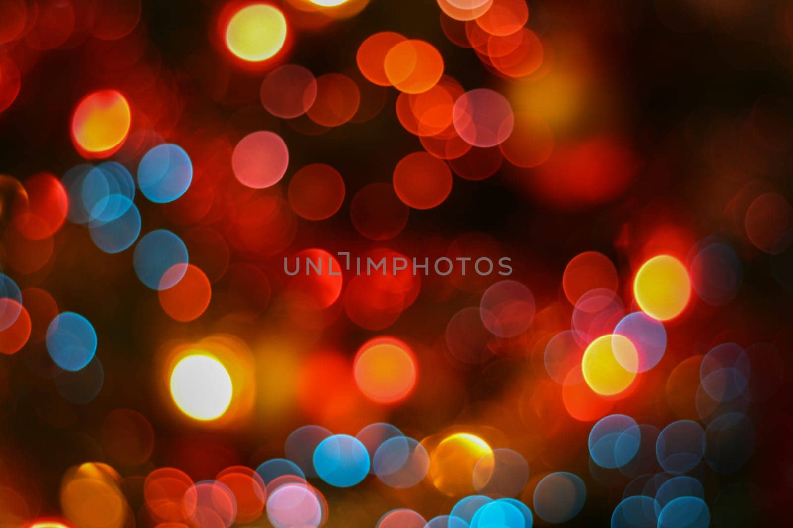 A colorful bokeh lights background