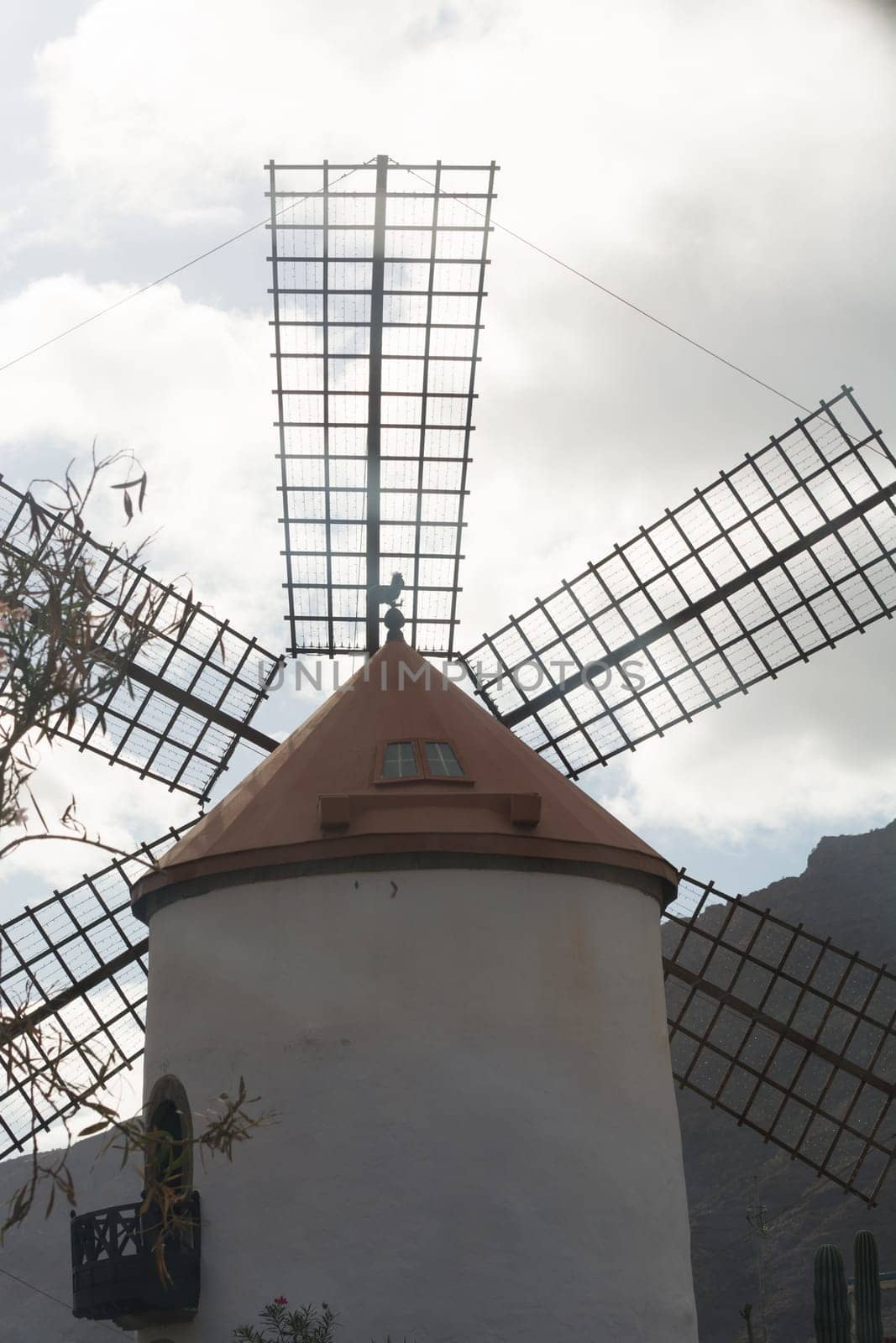 Molino de Viento (windmill) near the city of Mogan, Gran Canaria