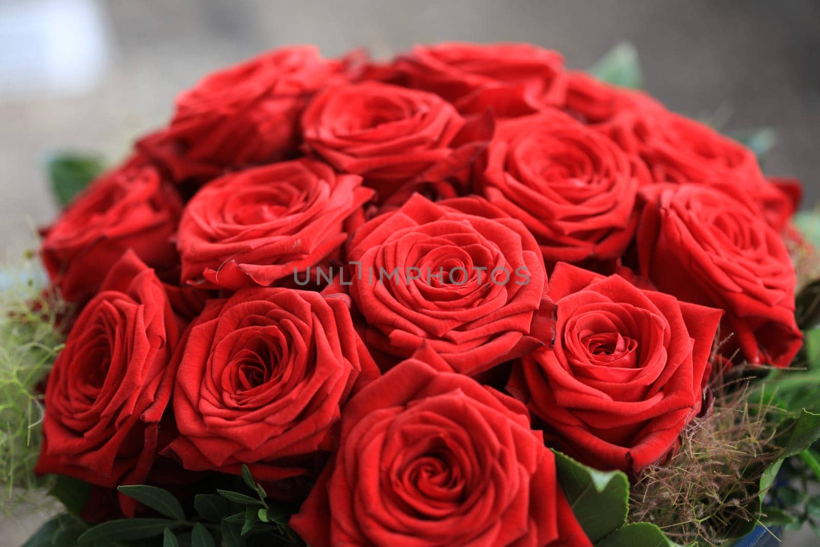 Bouquet of wonderful red Roses