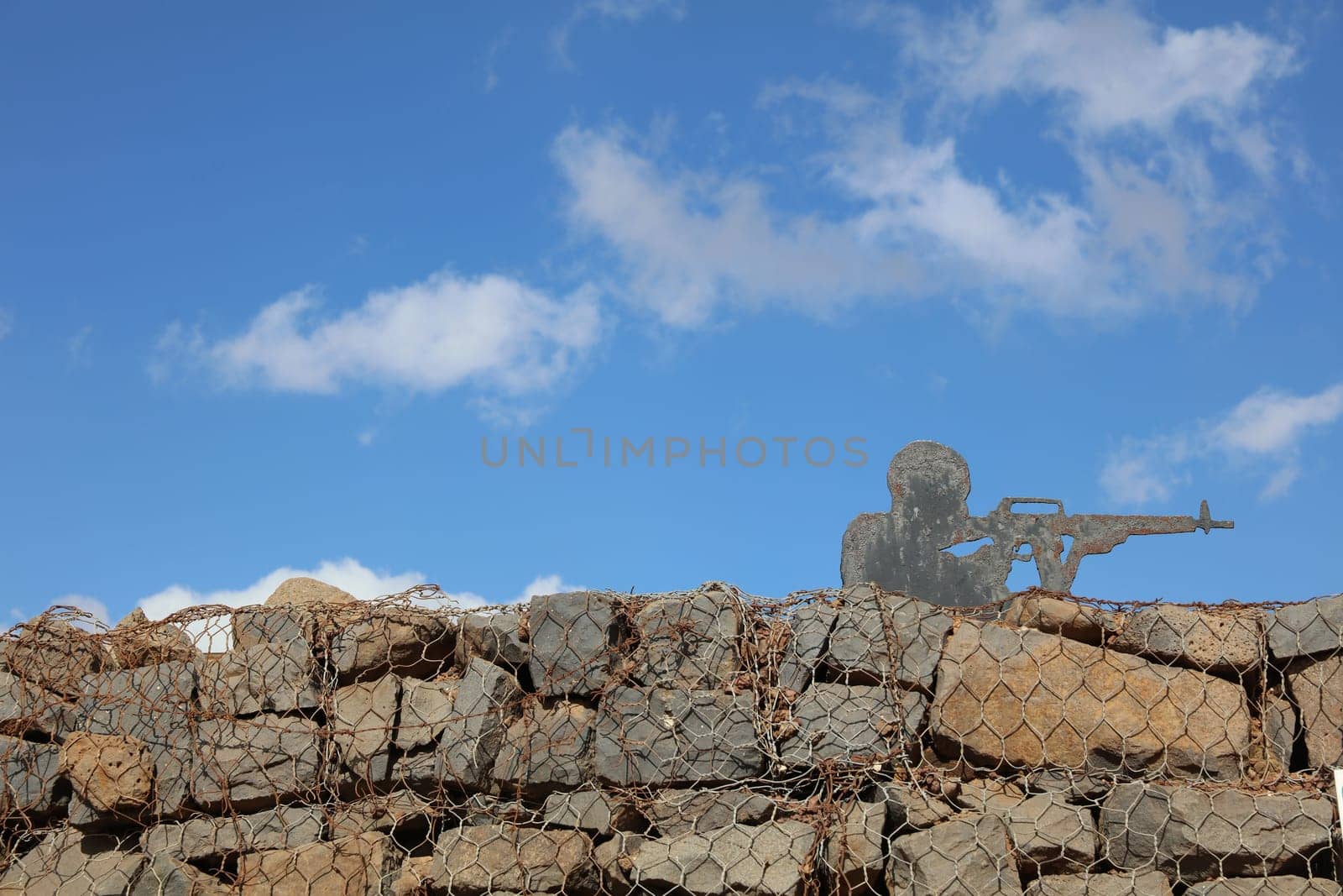 Sculpture on the Golan Heihts between Israel and Syria