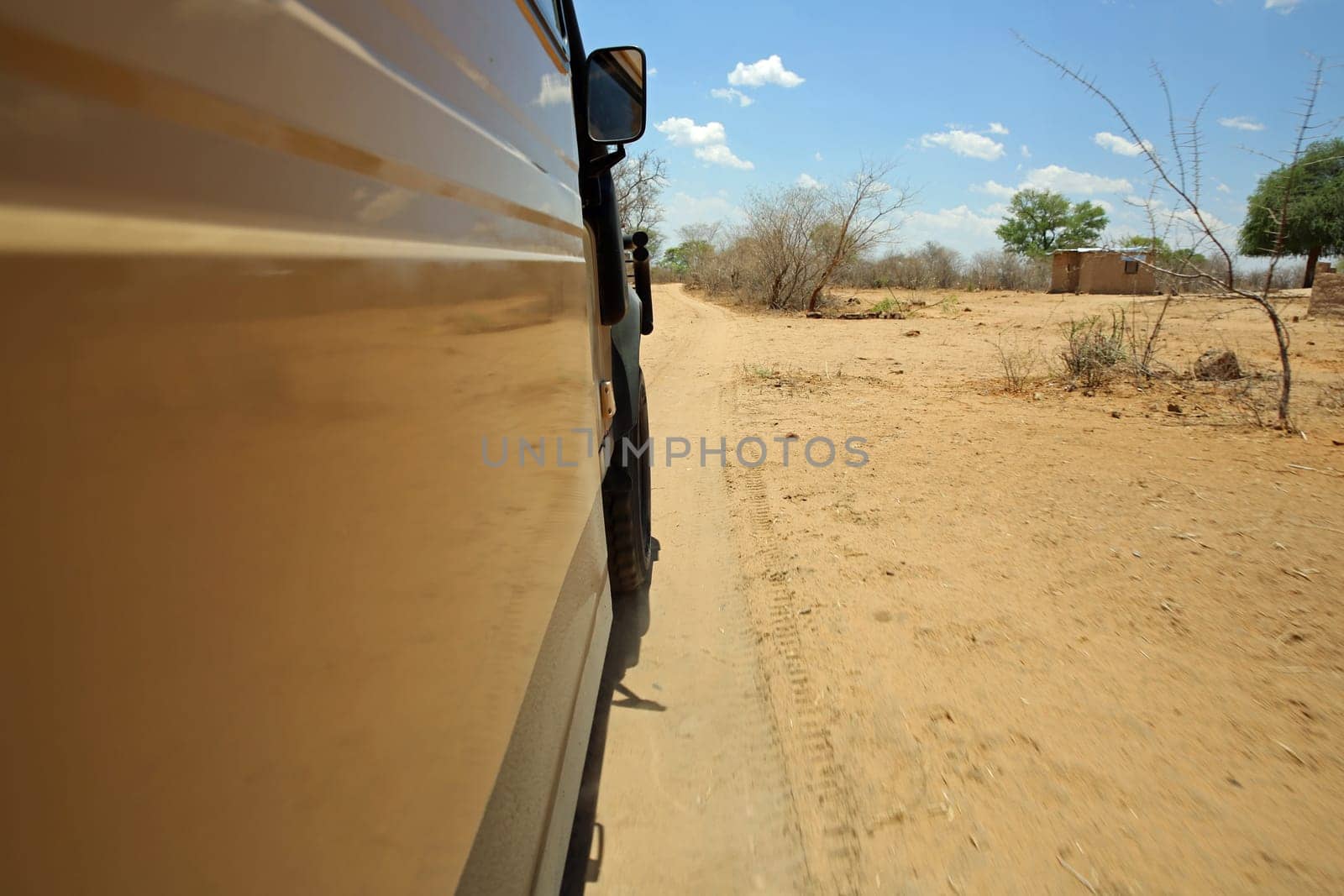 Sandy Road in Botswana. Africa