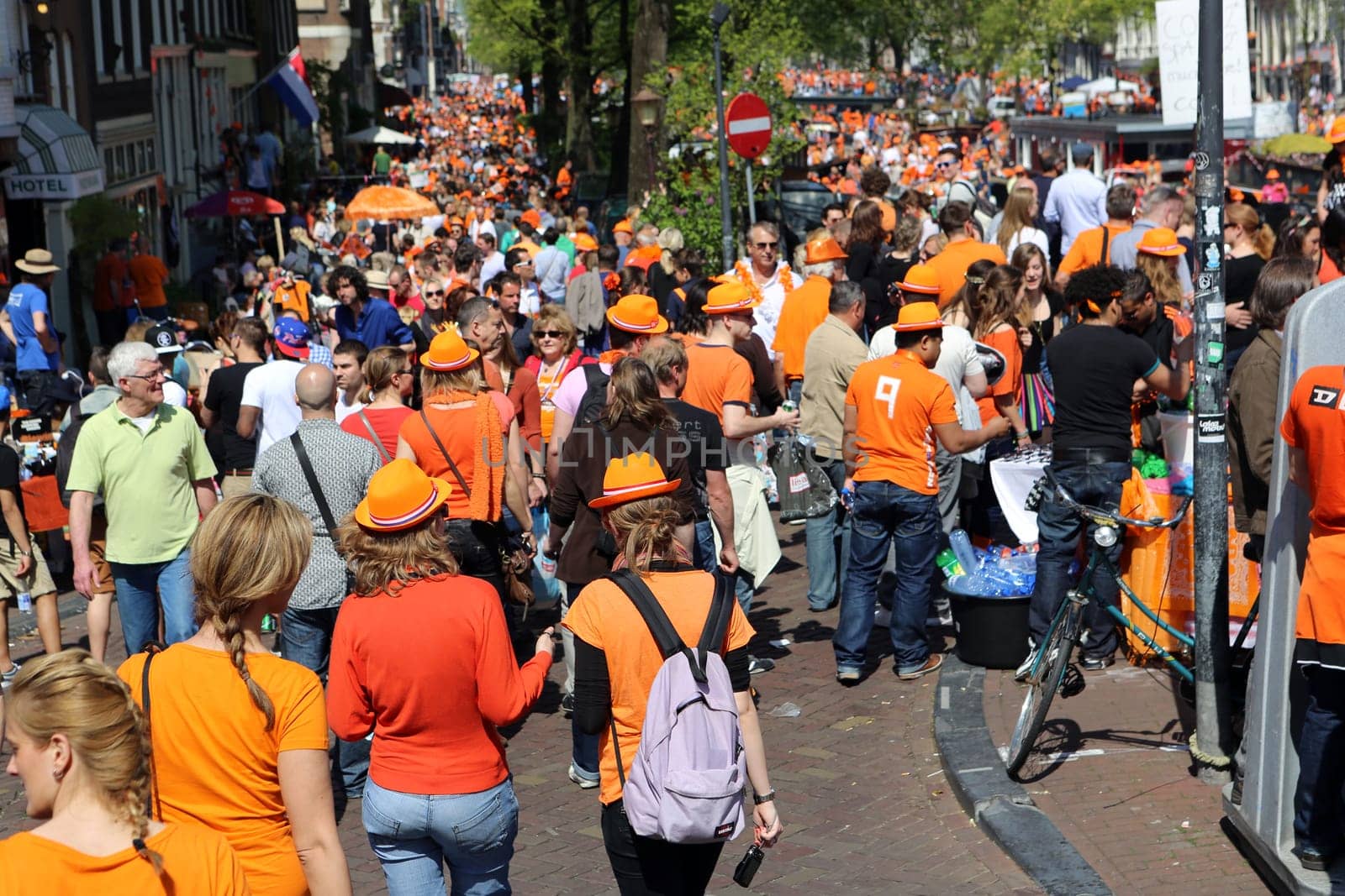 Queensday in Amsterdam. Netherlands