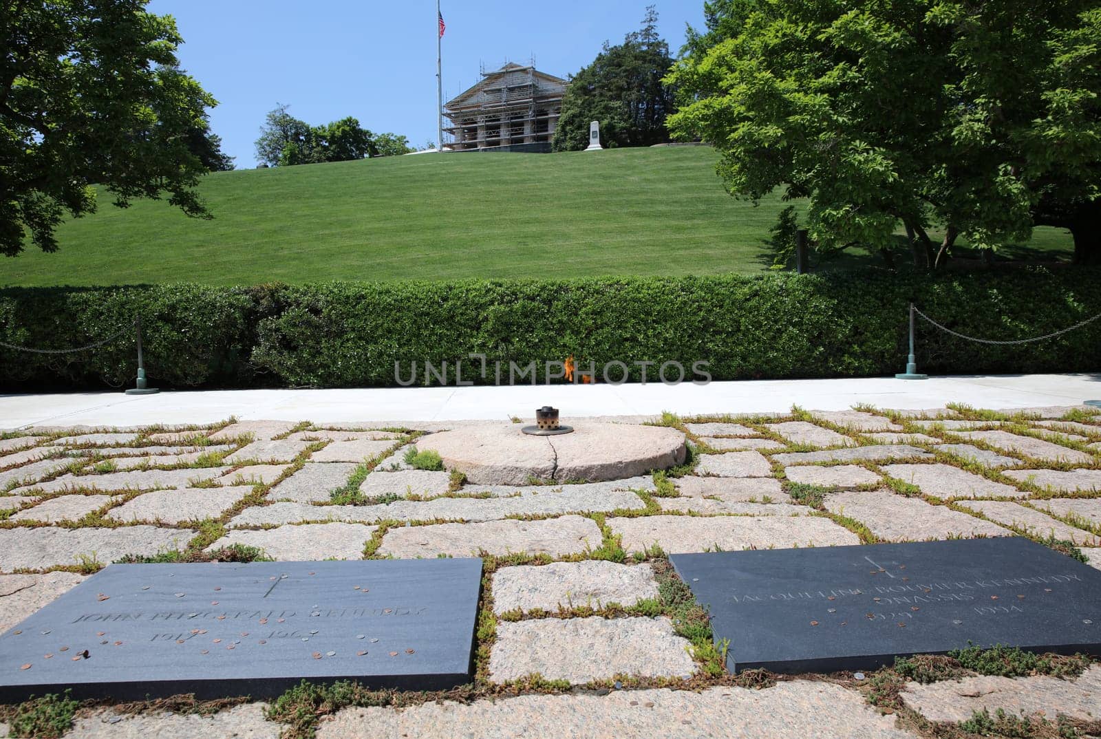 Kennedy Grave at Arlington National Cemetery. Virginia. USA
