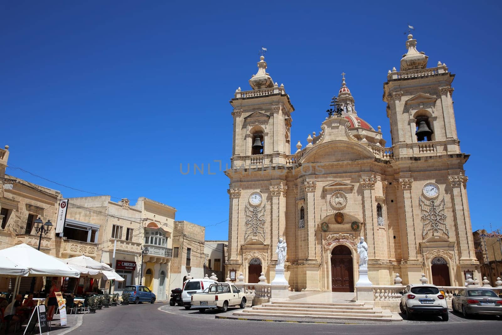 St. Peter and Paul Basilica in Nadur. Gozo. Malta