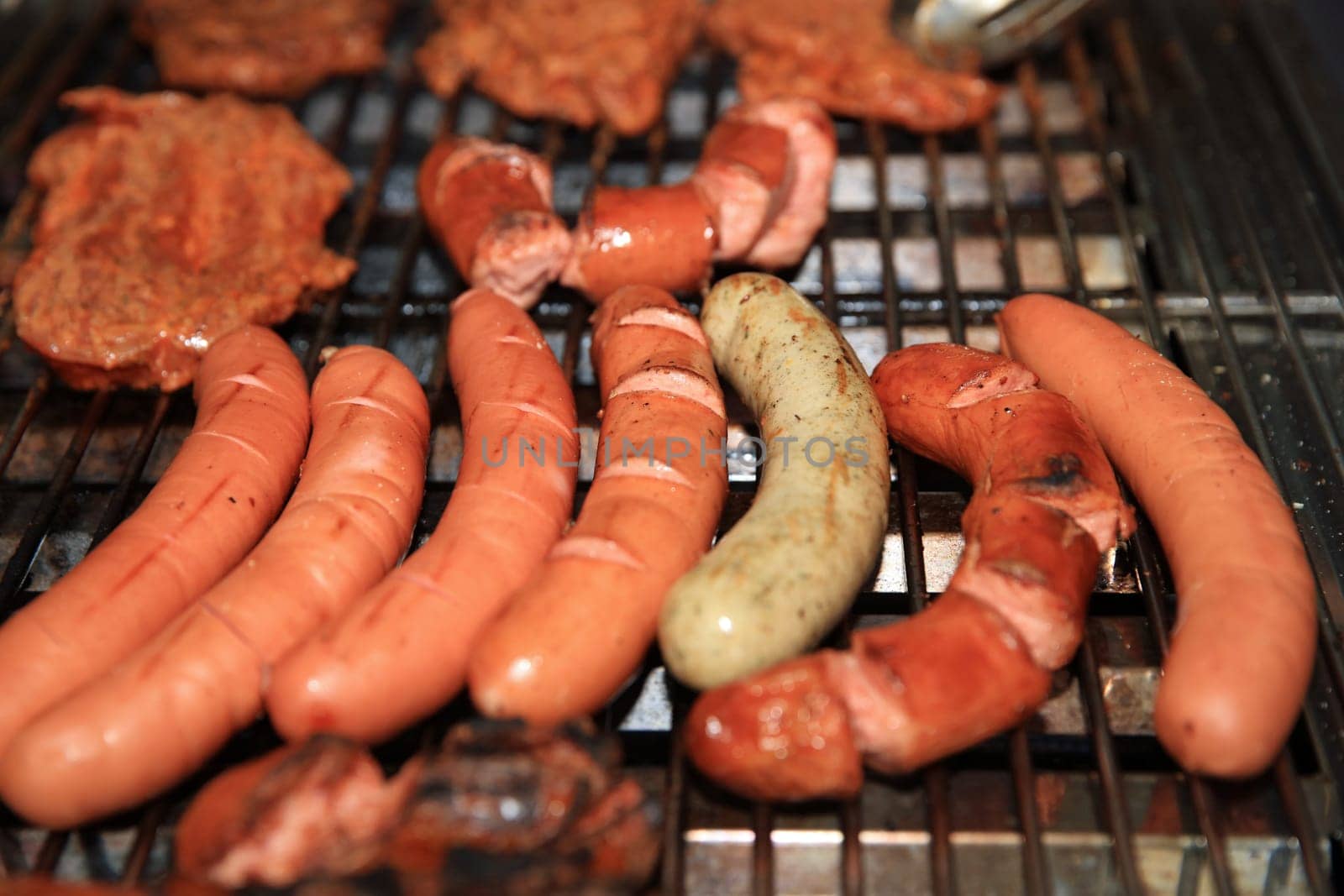 Barbecue with german Bratwurst