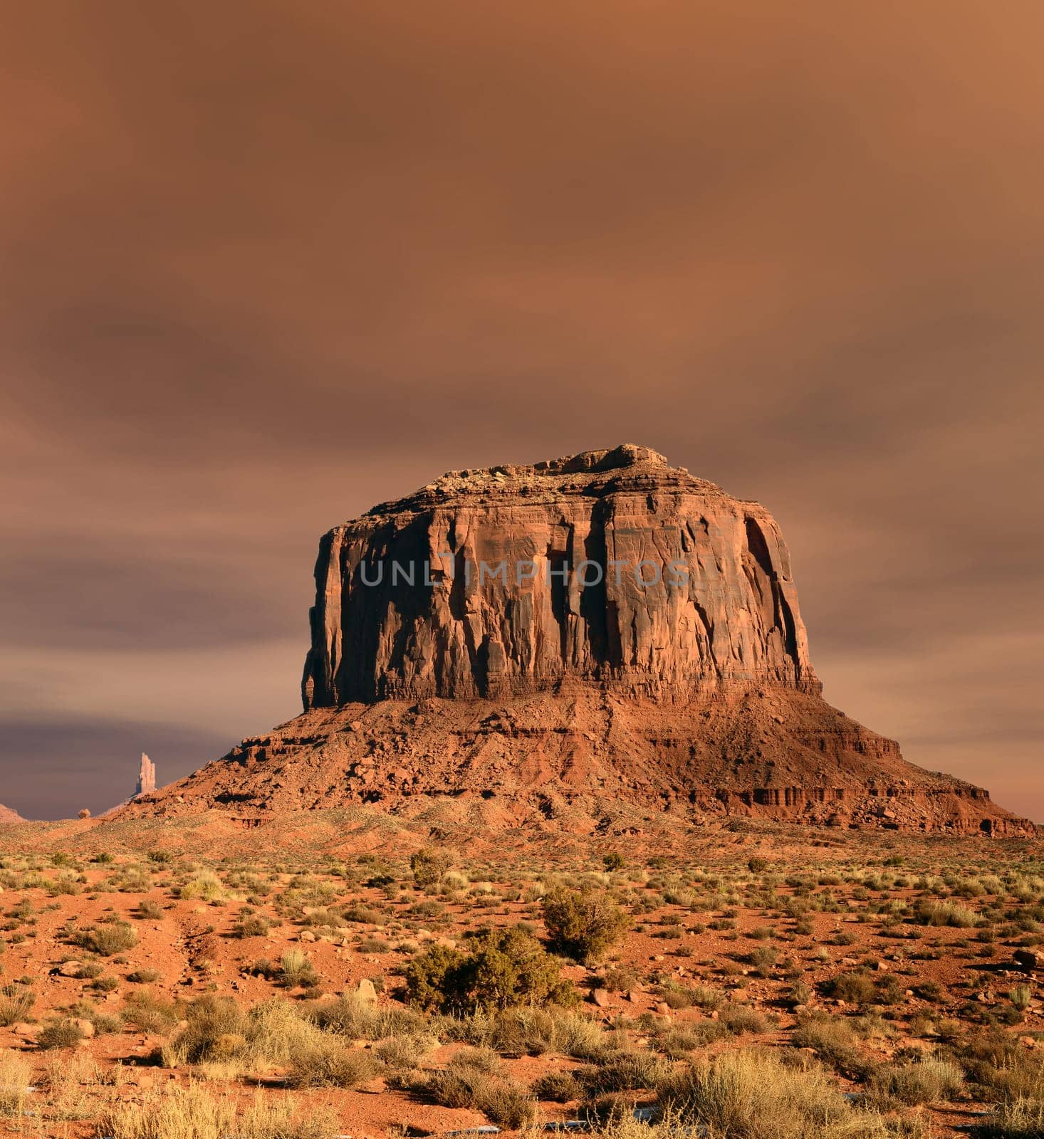 Sunset Monument Valley Arizona Navajo Nation site of many cowboy western movies