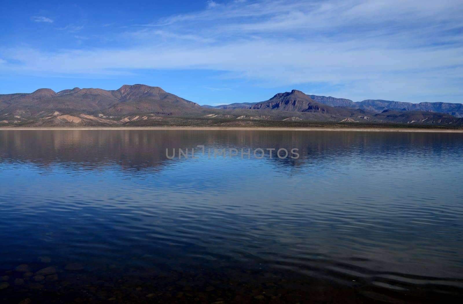 Mountain by Roosevelt lake in Central Arizona