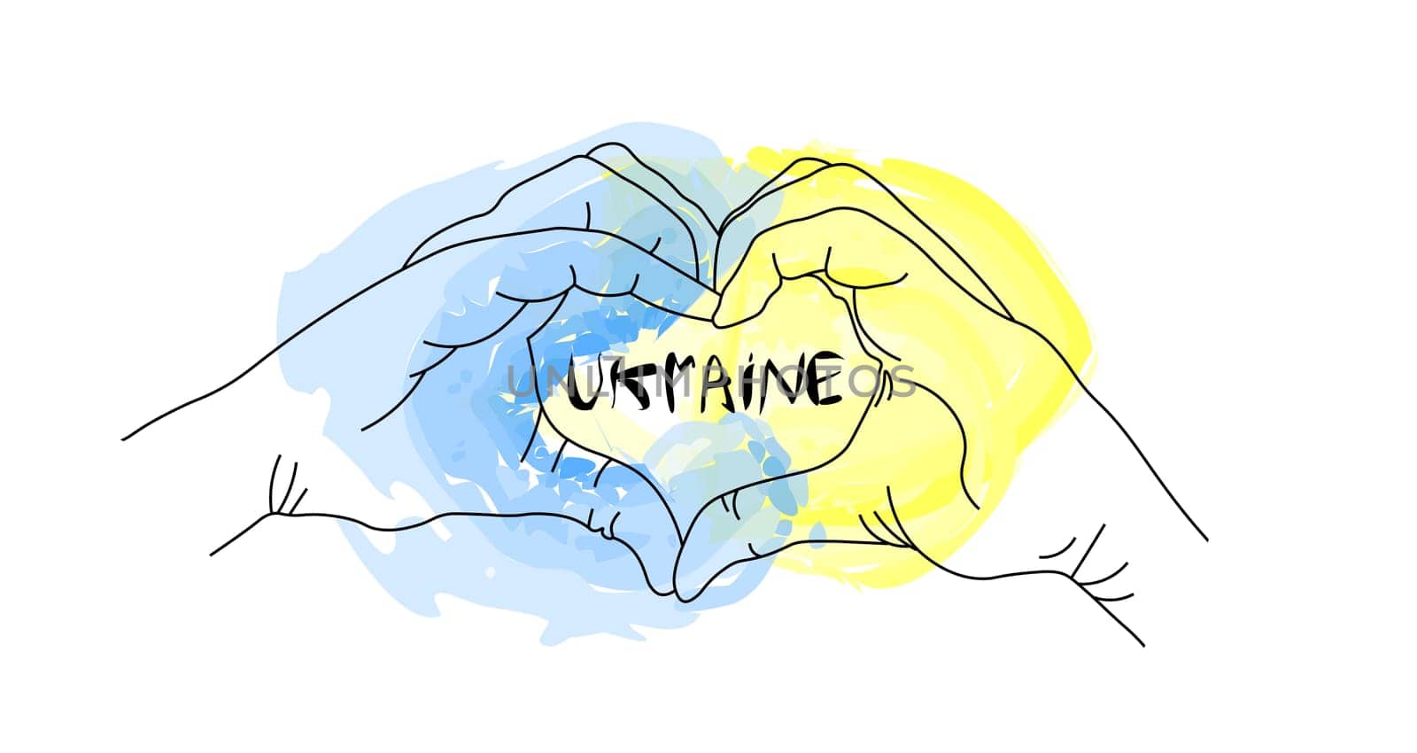 Stay with Ukraine. Vector stickers in support of Ukraine. yellow-blue background, t-shirt print. the concept of stop the war.