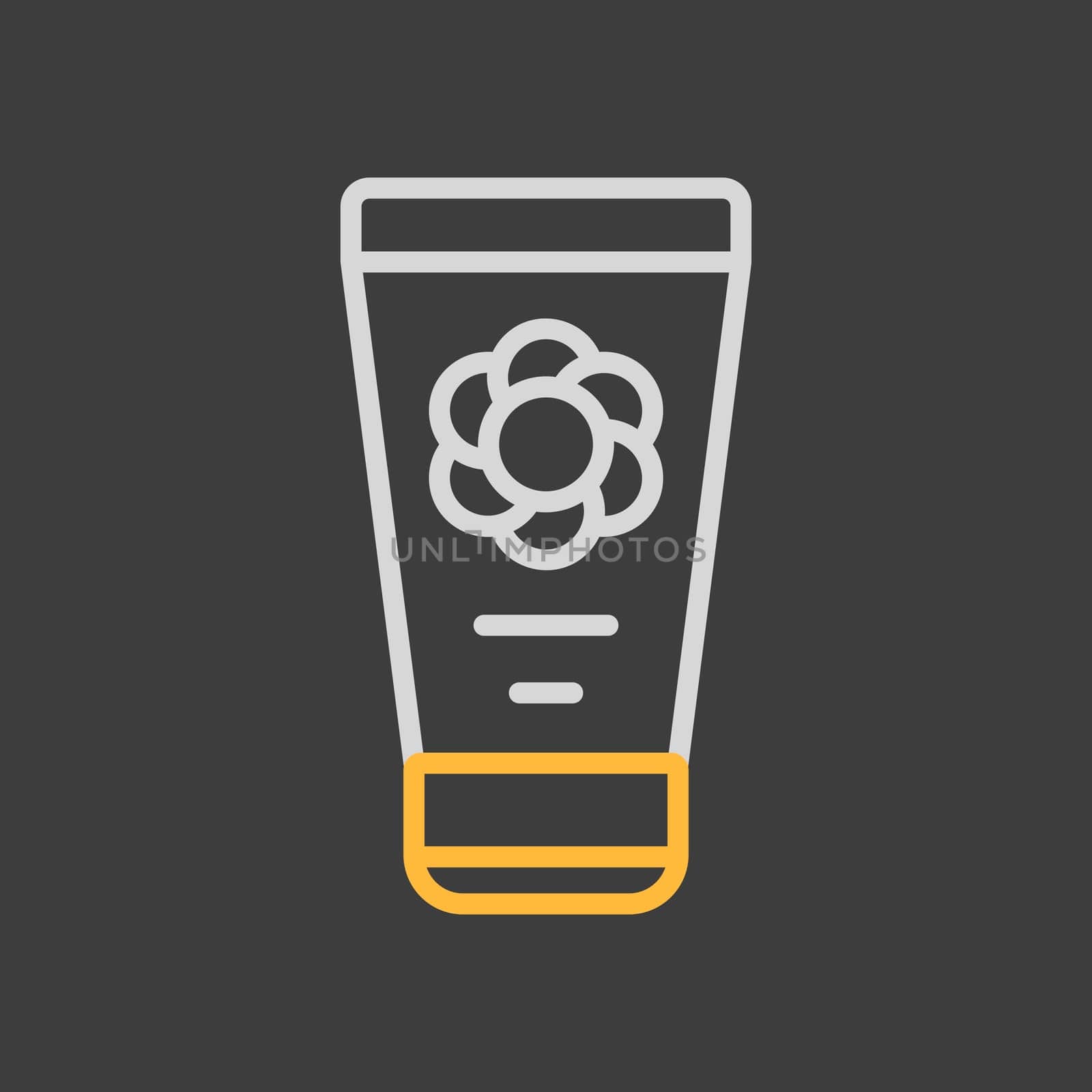 Baby cream moisturizer vector icon. Graph symbol for children and newborn babies web site and apps design, logo, app, UI