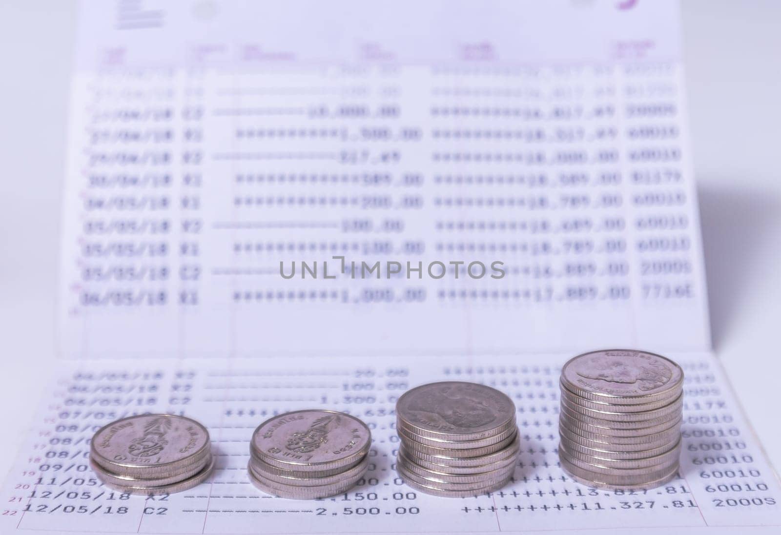 Bank book and Account bank, Save money and account banking for finance concept