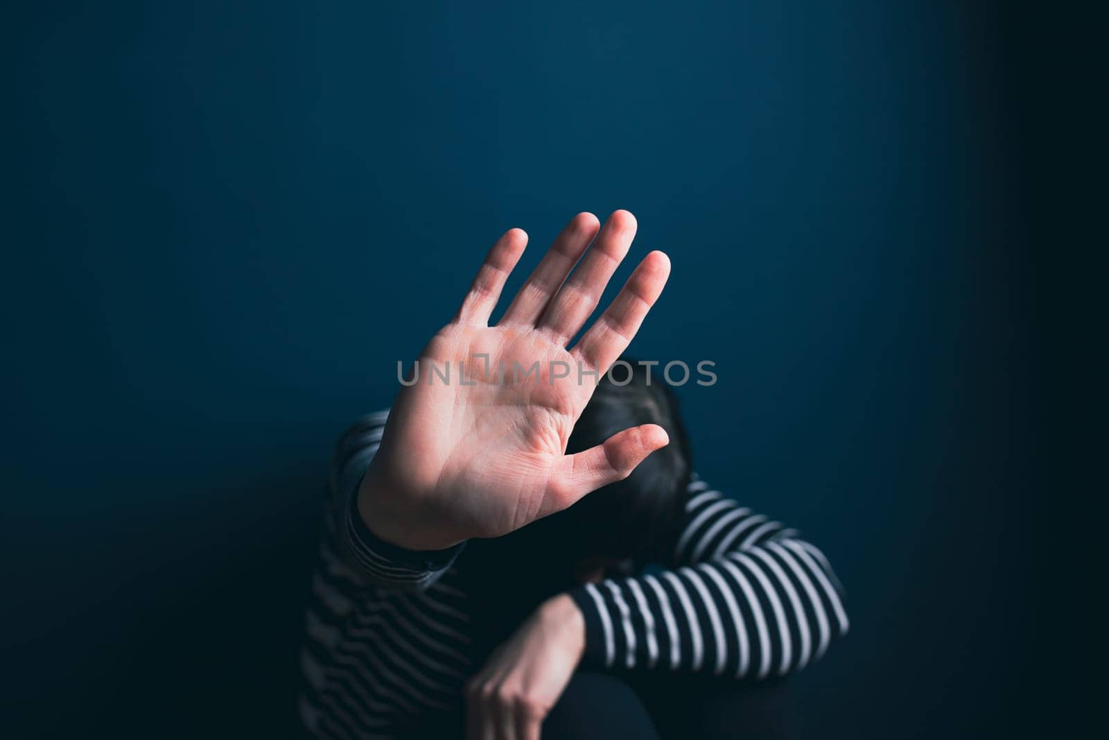 Women violence and abused concept. Stop domestic violence against women and human trafficking.