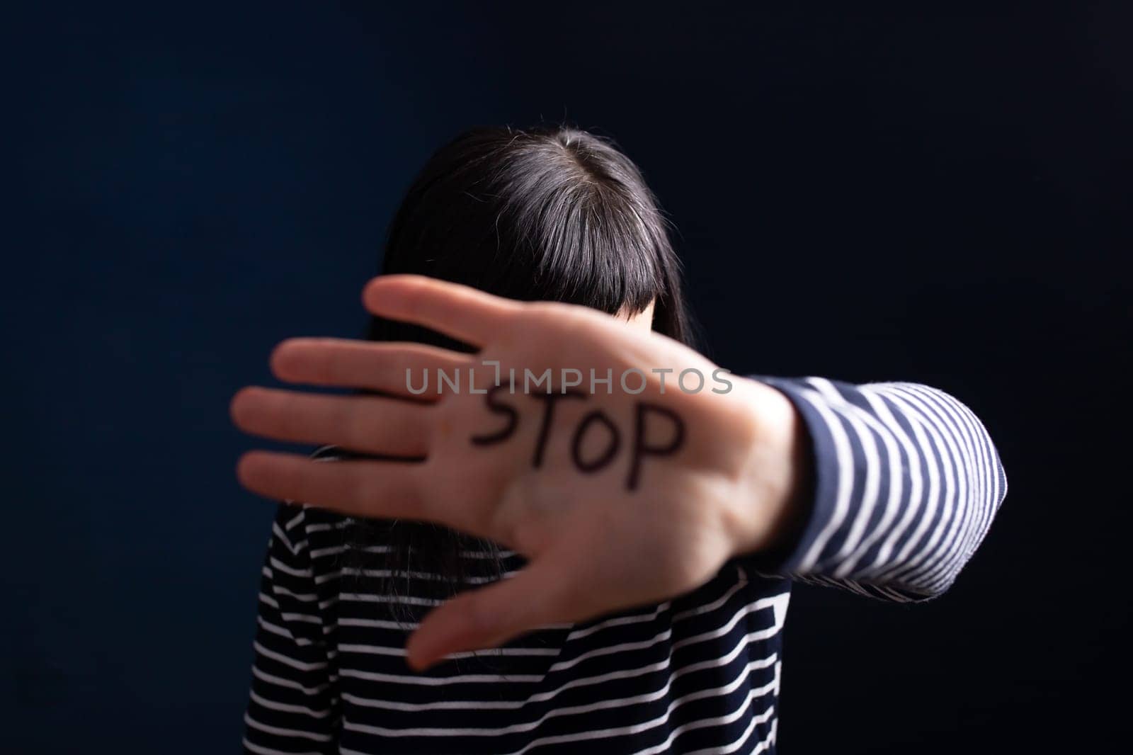 Women violence and abused concept. Stop domestic violence against women and human trafficking.