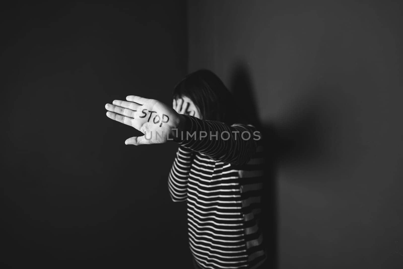 Women violence and abused concept. Stop domestic violence against women and human trafficking.