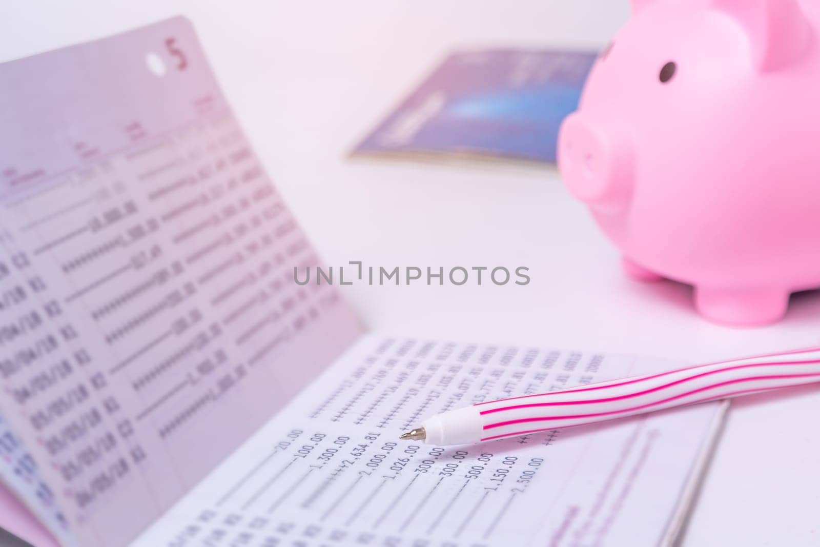 Bank book and Account bank, Save money and account banking for finance concept