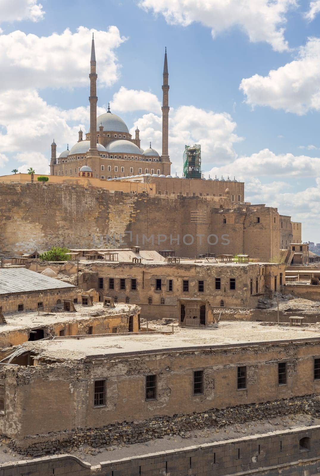The great Mosque of Muhammad Ali Pasha, aka Alabaster Mosque, situated in the Citadel of Cairo in Egypt, one of the landmarks and tourist attractions of Cairo, Egypt