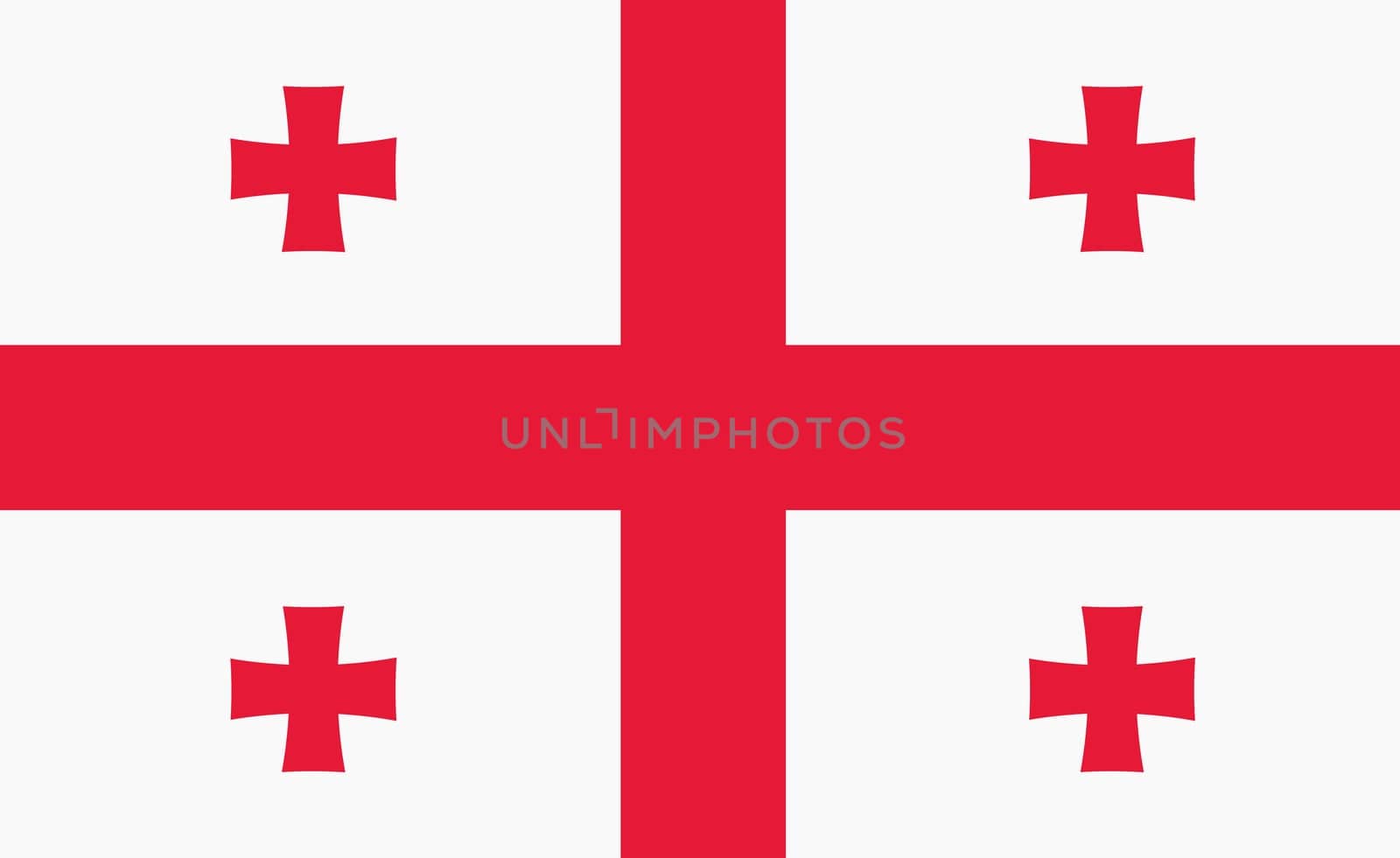 A Georgia national flag background illustration red white