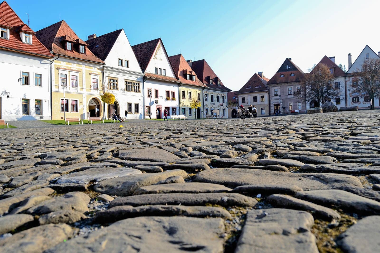 Historic Town Square in Bardejov, Slovakia