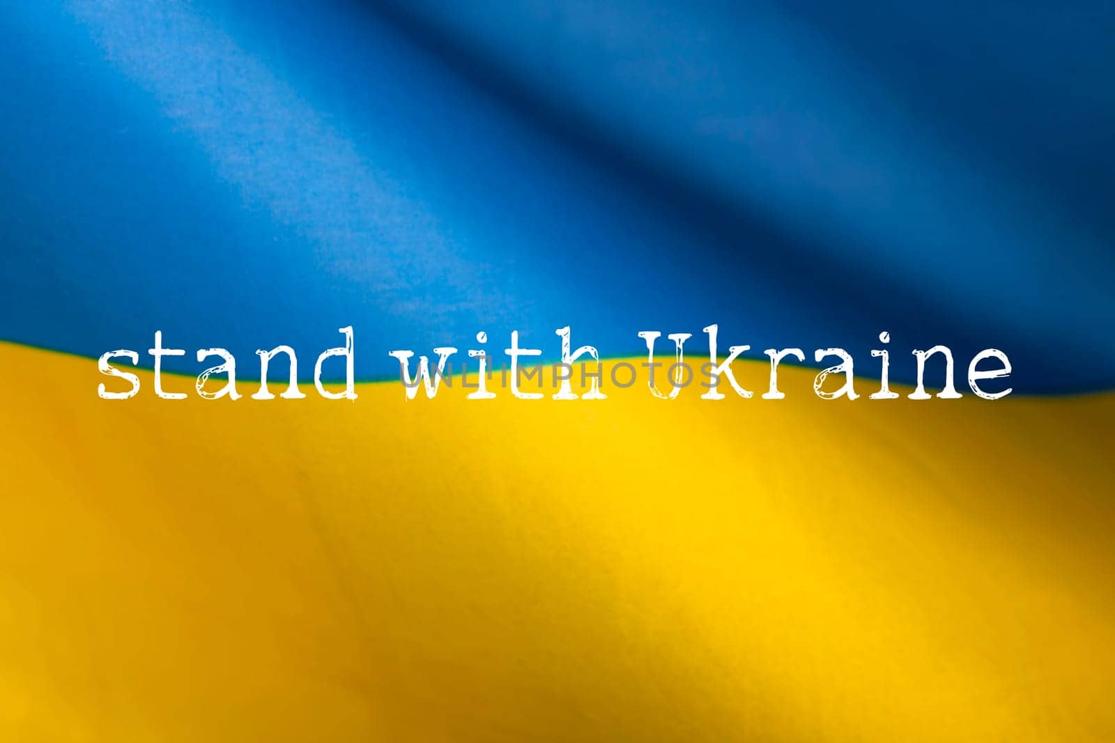 Pray for Ukraine concept background. National Ukrainian flag. Concept symbol of help support and no war in the country of Ukraine.
