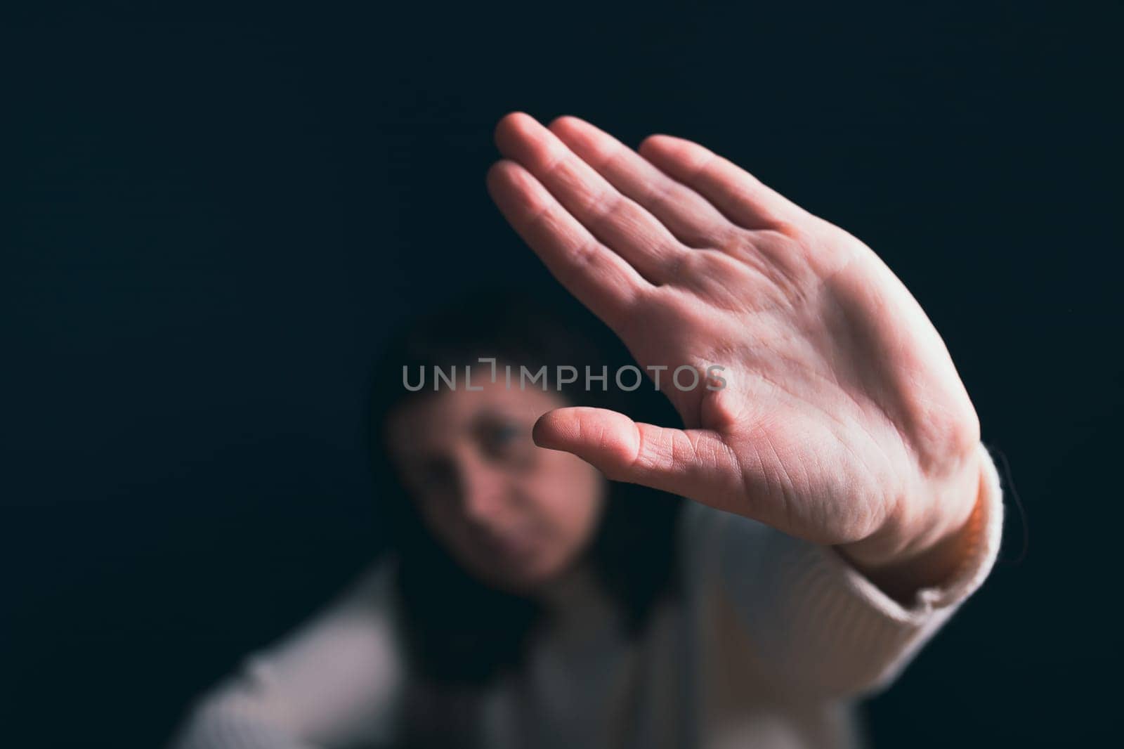 Women violence and abused concept. Stop domestic violence against women and human trafficking.