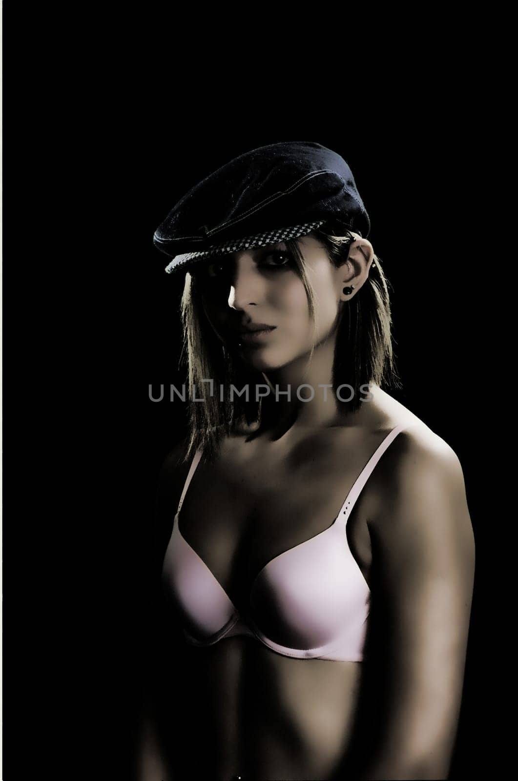 Old style image lingerie model