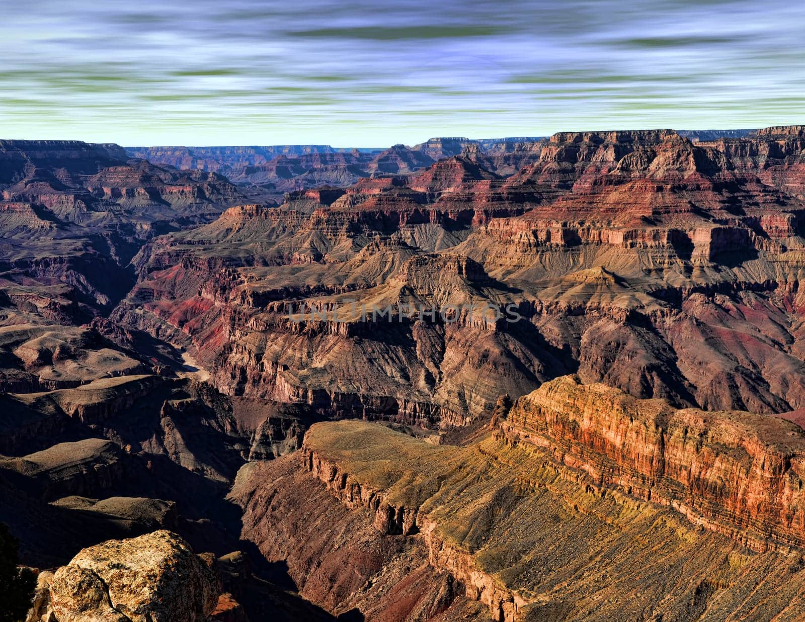 Late afternoon in the Grand Canyon Arizona USA