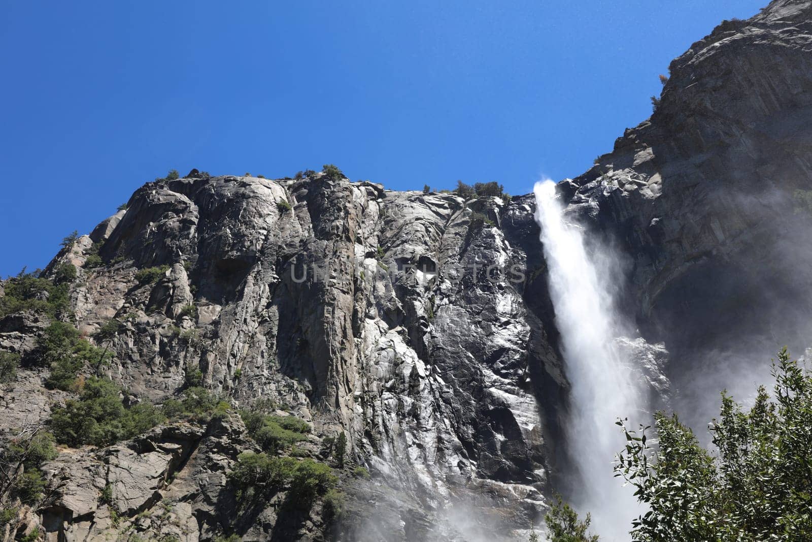 Bridalveil Fall in Yosemite National Park. California. USA