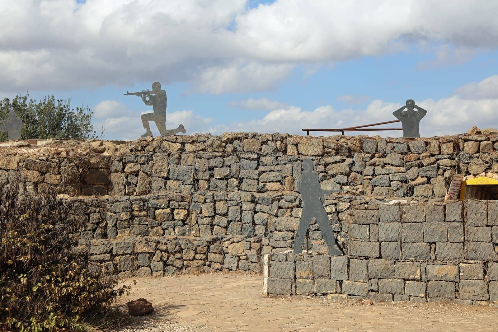 Sculpture on the Golan Heihts between Israel and Syria